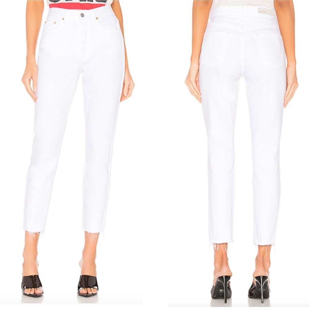 Revolve (GRLFRIEND brand) white Karolina jeans